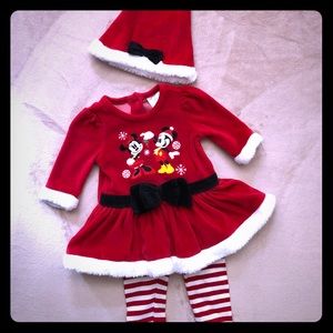 Disney Baby Minnie & Mickey Holiday Dress